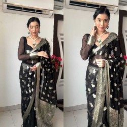 Ready to wear saree with zari weaving work